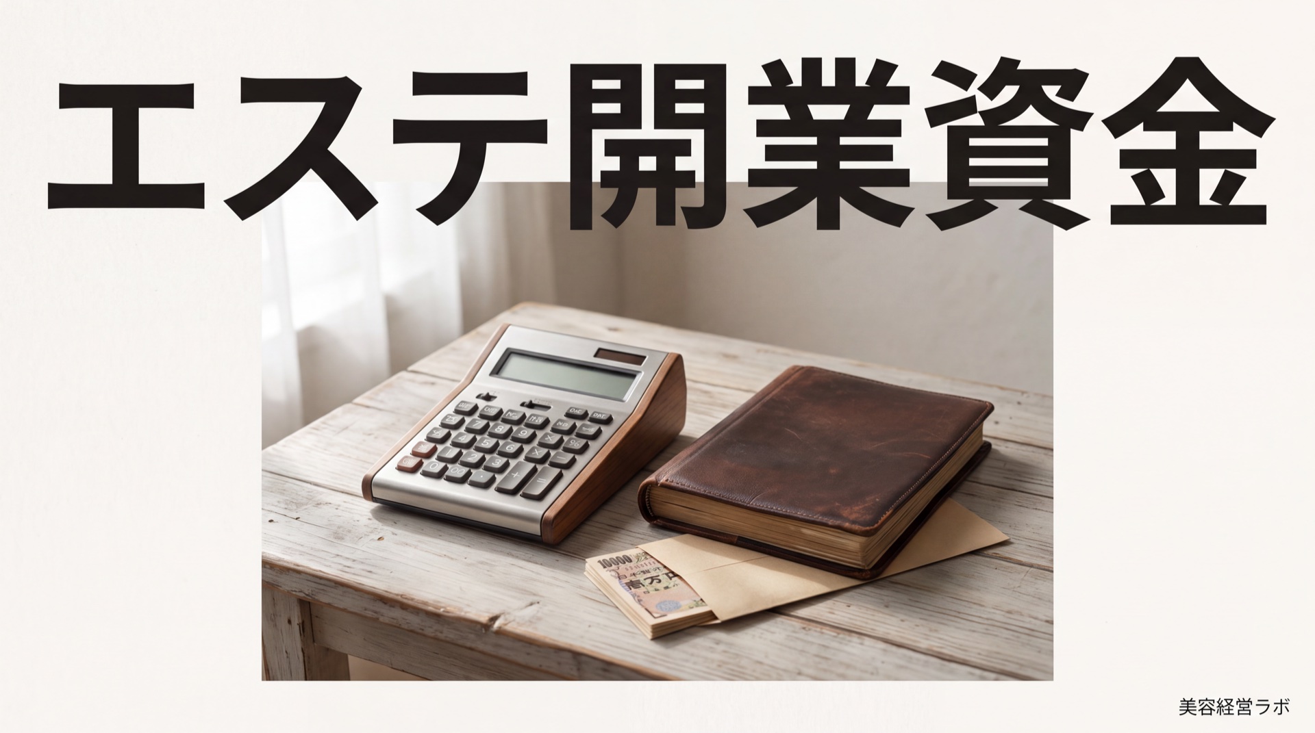 エステ開業資金のシミュレーション。借りる前に置く数字