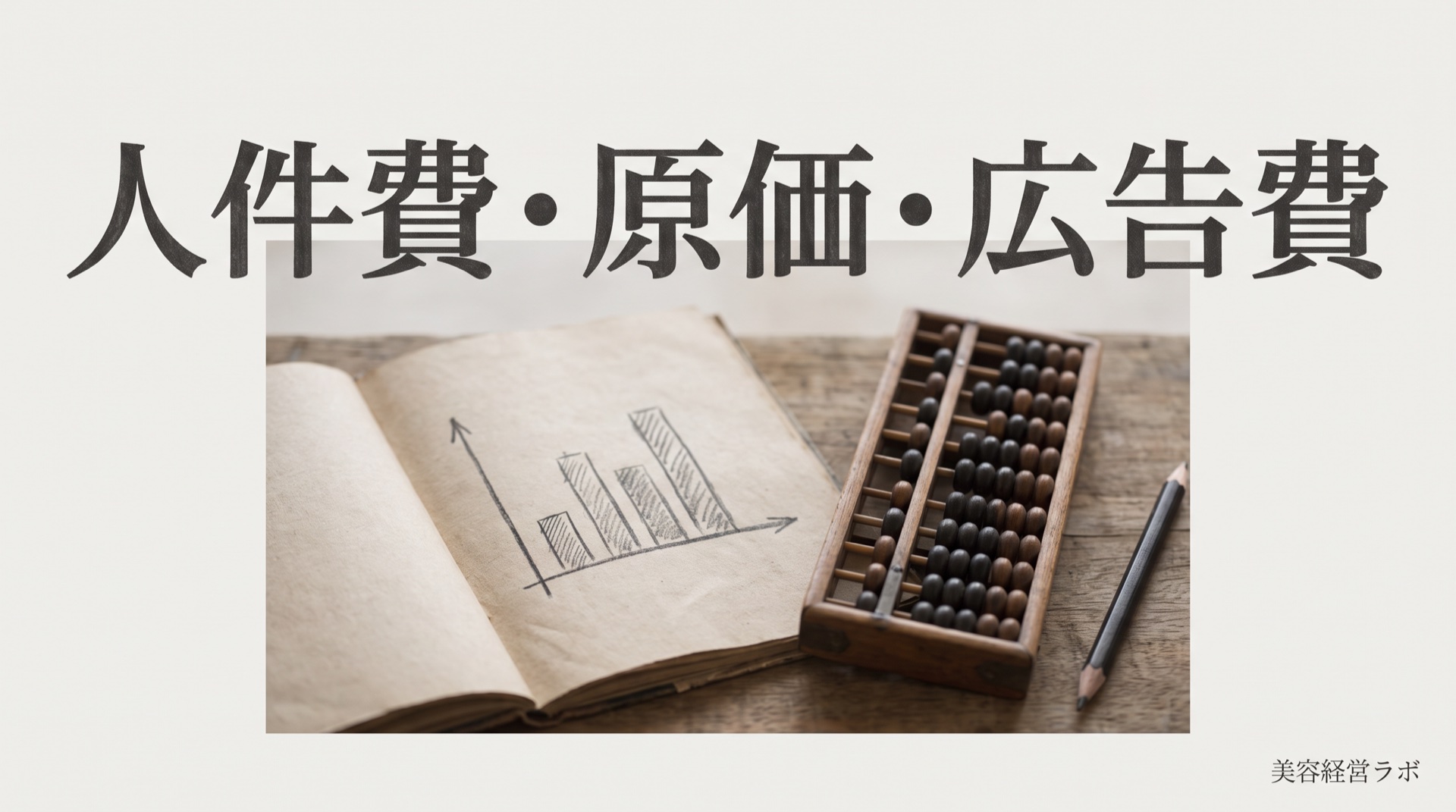 エステ経営の人件費・原価・広告費。先に置く比率